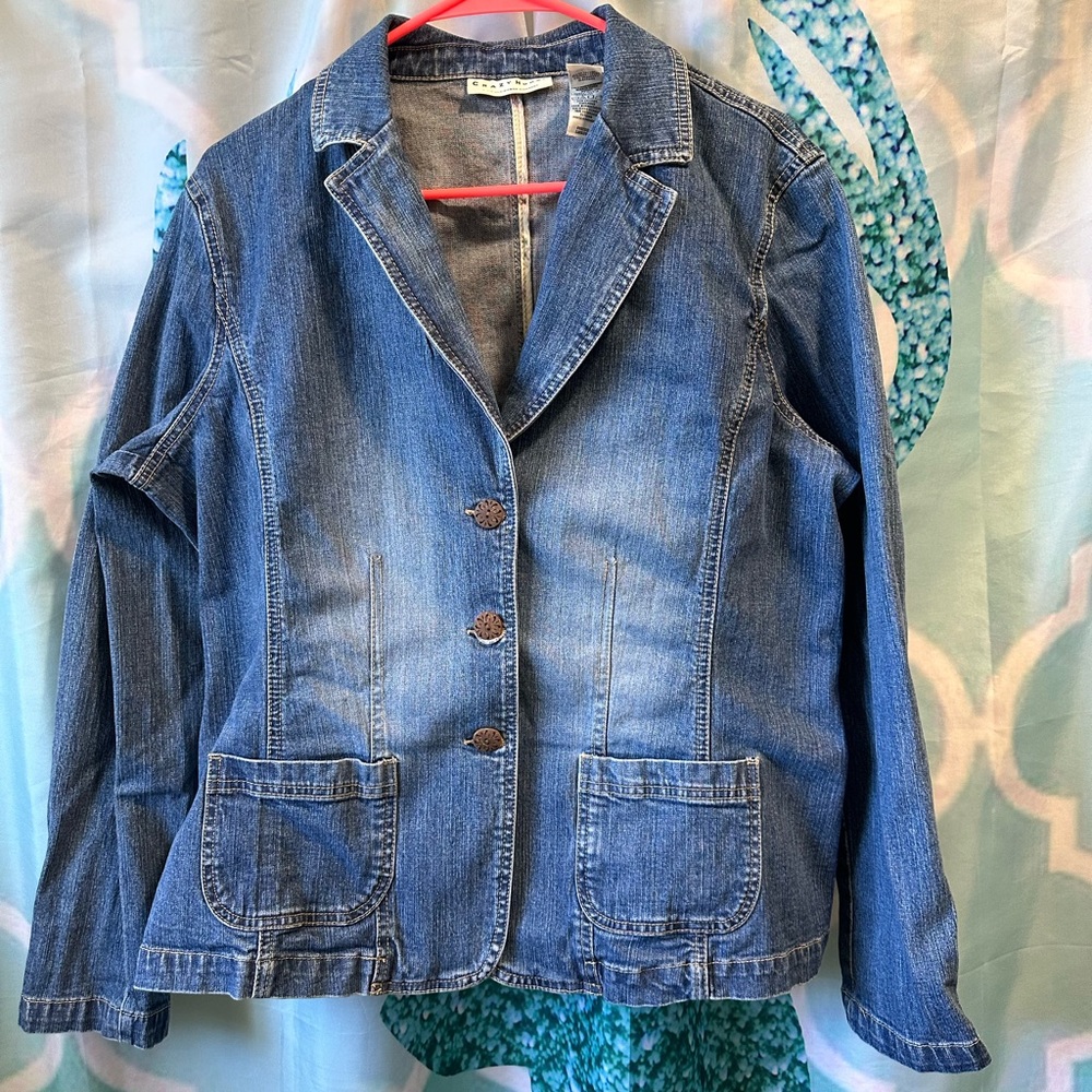 Womens XL Liz Claiborne jean jacket